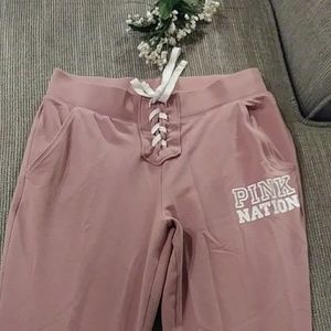 Victoria Secret PINK ROSE colored lace up gym